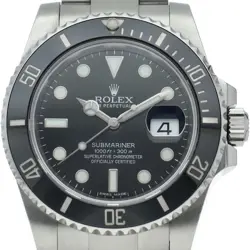 ROLEX SUBMARINER DATE WATCH 116610LN STAINLESS STEEL MENSWATCH BLACK USED