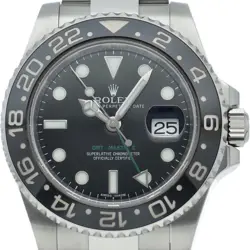 ROLEX GMT-MASTER 2 WATCH 116710LN STAINLESS STEEL MENSWATCH BLACK USED