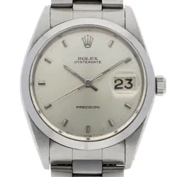 ROLEX 6694 OYSTER DATE SILVER SS AT