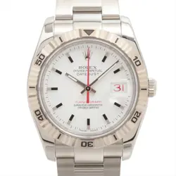 ROLEX DATEJUST TURN-O-GRAPH 116264 SS×WG SS AT WHITE DIAL 1 EXTRA LINK