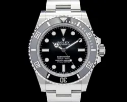 ROLEX 124060 SUBMARINER NO DATE 41 SS BLACK DIAL 2024