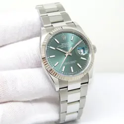 ROLEX 126234 DATEJUST WITH MINT GREEN DIAL ON OYSTER