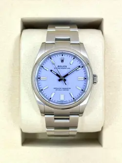 NEW 2025 ROLEX OYSTER PERPETUAL 36MM 126000 STAINLESS STEEL LAVENDER DIAL