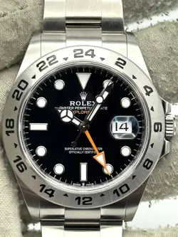 ROLEX EXPLORER II 42MM BLACK DIAL STAINLESS STEEL BRACELET 226570 B&P 2022