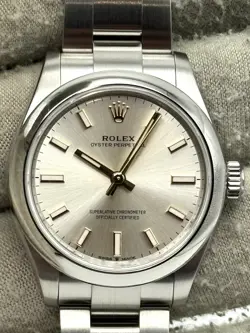 ROLEX OYSTER PERPETUAL 31MM SILVER DIAL STAINLESS STEEL 277200 BOX & PAPERS 2025