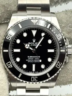 ROLEX SUBMARINER NO DATE 41MM BLACK DIAL STEEL BRACELET 124060 BOX & PAPERS 2024