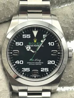 ROLEX AIRKING 40MM STAINLESS STEEL B&P 2019