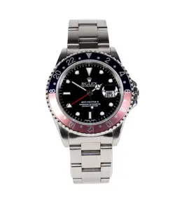 ROLEX 16710 GMT MASTER II 1998 WITH BOX A BEAUTIFULLY AGED 90'S GMT MASTER PEPSI