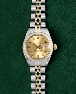 ROLEX DATEJUST  6917 26MM GOLD DIAL GOLD AND STEEL MEN'S WATCH