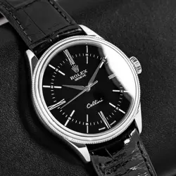 Rolex Cellini Time 50509 39mm Black Dial White gold Men's Watch