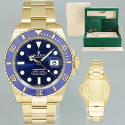 2023 NEW ROLEX SUNBURST BLUE DIAL CERAMIC BEZEL 126618LB YELLOW GOLD 41MM WATCH