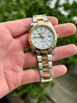 ROLEX DATEJUST 126333 WHITE DIAL 41MM OYSTER BRACELET - NO BOX NO PAPERS
