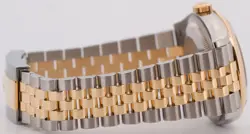 PAPERS Rolex DateJust 36mm CHAMPAGNE 18K Gold Steel Fluted JUBILEE 126233 BOX