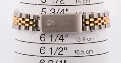 Rolex Oyster Perpetual 24mm BLACK DIAMOND 18K Gold Steel Fluted JUBILEE 76193