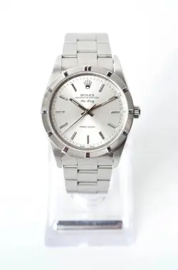 ROLEX AIR-KING 14010 SILVER OYSTER BRACELET WITH SILVER DIAL 