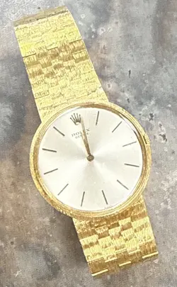 ROLEX BREVET DEMANDE 18K YELLOW GOLD MODEL 9820