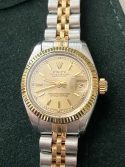 ROLEX 6916 TWO TONE STEEL / 18K YELLOW GOLD RARE ROMAN DIAL A++