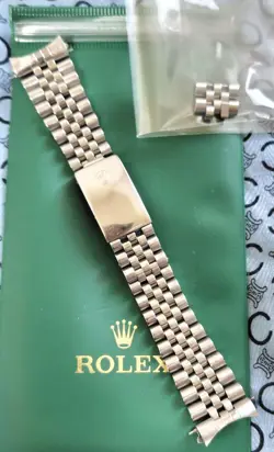 GENUINE ROLEX JUBILEE BRACELET 62510H 555 FULL LINKS SET WITH END LINKS 20MM