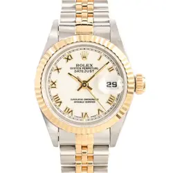 ROLEX DATEJUST 69173 WATCHES / WHITE ROMAN MECHANICAL AUTOMATIC WOMEN