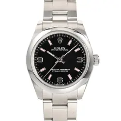 ROLEX OYSTER PERPETUAL 177200 WATCHES / BLACK 369 PINK BAR MECHANICAL AUTOMA...