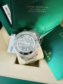Mint Men’s 2021 Rolex 126660 Sea-Dweller Deepsea 44mm Watch Box Papers Warranty