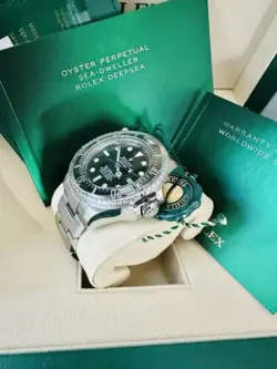 Mint Men’s 2021 Rolex 126660 Sea-Dweller Deepsea 44mm Watch Box Papers Warranty