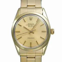 ROLEX AIR-KING CAP GOLD WITH BOX 1970 5520 #MO355