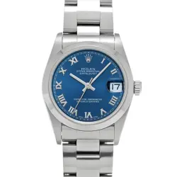 ROLEX DATEJUST 68240 BLUE WATCH 674892