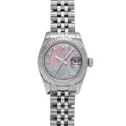 ROLEX DATEJUST 179174NR BLACK SHELL WATCH 674146