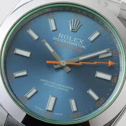 MINT 2022 ROLEX MILGAUSS BLUE ANNIVERSARY GREEN 116400GV STEEL 40MM WATCH BOX