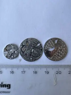 LOT OF 3 ORIGINAL ROLEX OYSTER MAIN PLATES MOVEMENT