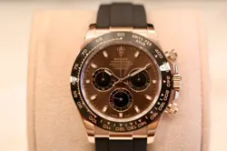 ROLEX DAYTONA  OYSTERFLEX ROSE GOLD CHOCOLATE DIAL COMPLETE SET 116515LN