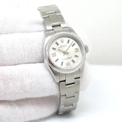 ROLEX 176200 OYSTER PERPETUAL WITH SILVER ARABIC DIAL