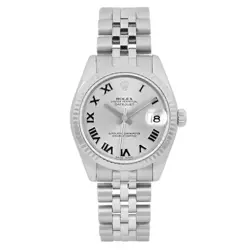ROLEX DATEJUST 31MM STEEL SILVER ROMAN DIAL WATCH 178240