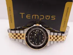 TUDOR MINISUB 73091 BY ROLEX GALT DIAL 18KT GOLD & STEEL 1989 AUTOMATIC WATCH