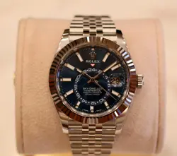 UNWORN ROLEX SKY-DWELLER 326934 SILVER JUBILEE BRACELET COMPLETE SET