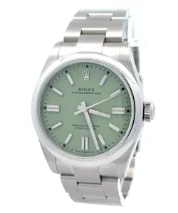 ROLEX 2025 OYSTER PERPETUAL 134300 41MM PISTACHIO DIAL WATCH W/ BOX AND PAPERS