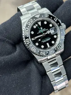 ROLEX GMT MASTER II 116710LN BLACK CERAMIC STAINLESS STEEL 40MM WATCH BOX PAPER
