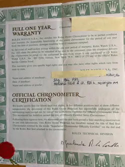 1979 Rolex GMT Master black face with original warranty/purchase papers