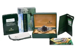 NOS ROLEX SEA-DWELLER DATE STAINLESS STEEL BLACK DIAL 40MM WATCH B/P Z 16600