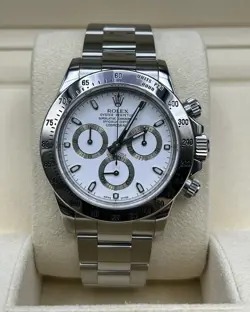 ROLEX DAYTONA 116520 WHITE DIAL STAINLESS STEEL