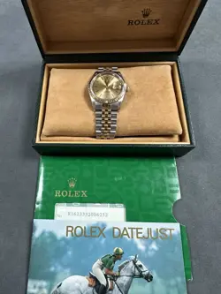 1996 ROLEX DATEJUST 16233 TWO TONE MEN’S WITH BOX & PAPERS