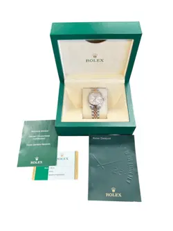 ROLEX DATEJUST MIDSIZE TWO TONE SILVER DIAMOND DIAL (PD4049975)