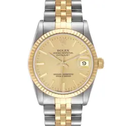 ROLEX DATEJUST 31 MIDSIZE STEEL YELLOW GOLD AUTOMATIC LADIES WATCH 68273