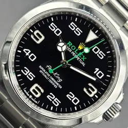 ROLEX AIR-KING MEN'S 40MM STAINLESS STEEL 126900 W/ PAPERS 2022 OYSTER BLACK!!!!
