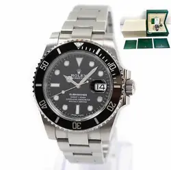 2019 ROLEX SUBMARINER DATE 116610LN 40MM BLACK DIAL STEEL BOX PAPERS