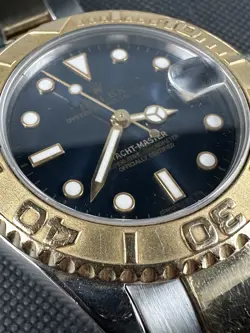 Rolex Yachtmaster 35mm 68623 Blue Dial Gold And Steel Original Papers