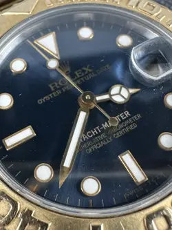 Rolex Yachtmaster 35mm 68623 Blue Dial Gold And Steel Original Papers