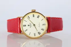 GENUINE 18K ROLEX WATCH. 18K YG LADIES ROLEX CELLINI 3810 ROUND WRISTWATCH
