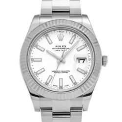 ROLEX DATEJUST II 116334 WHITE WATCH 661520